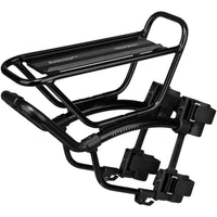 TetraRack R1 Front Rack for Gravel/Road - Fork Blade Strap Mount,  QuickTrack Compatible, Black