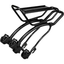 TetraRack R2 Rear Rack for Gravel/Road- Seatstay Strap Mount, QuickTrack Compatible, Black