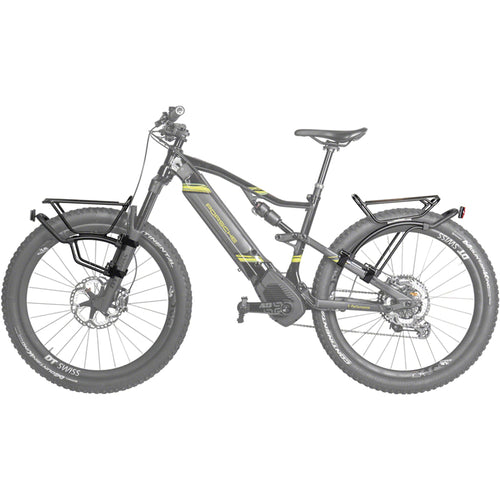 Topeak TetraRack M1 Front Rack for MTB - Fork Blade Strap Mount, Black