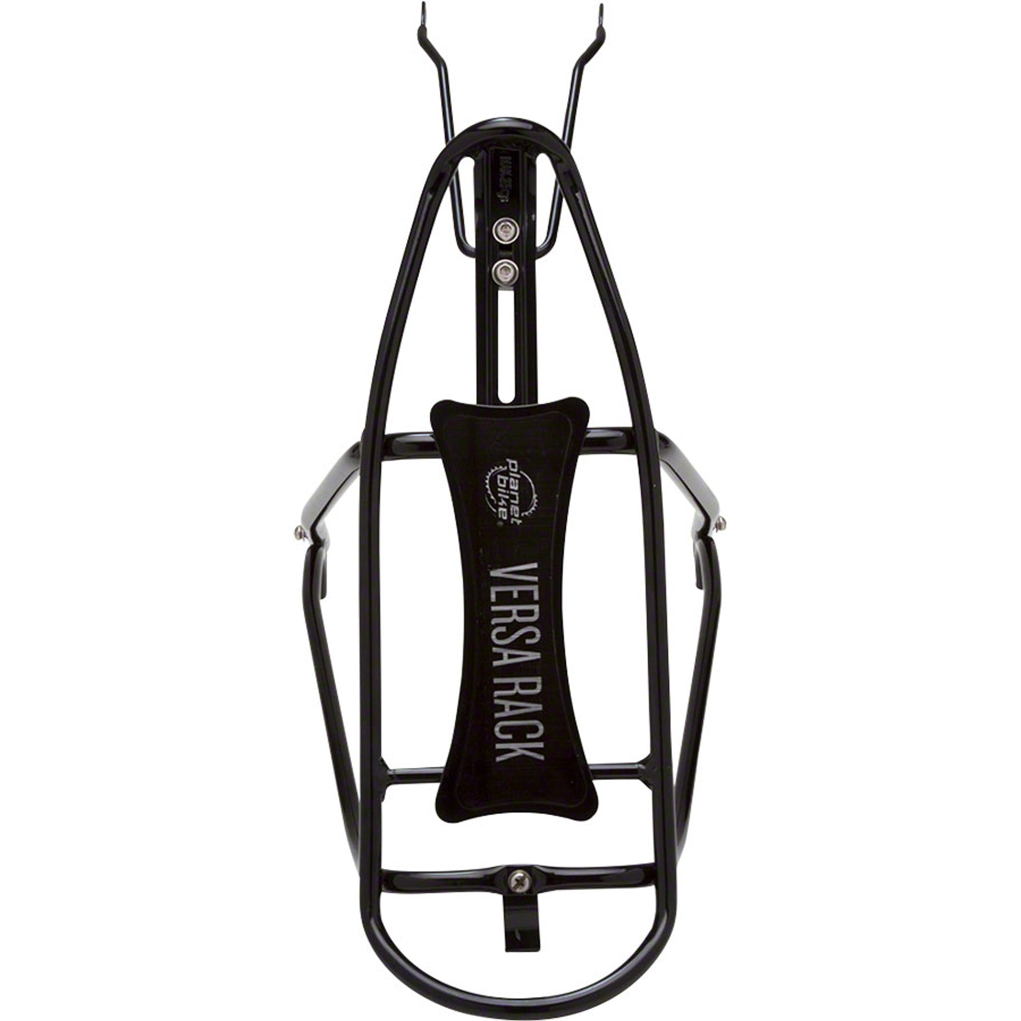 Planet Bike Versa Disc Brake Compatible Rear Rack: Black. Fits up to 29" wheels