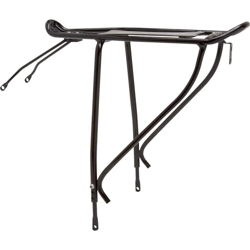 Planet Bike Versa Disc Brake Compatible Rear Rack: Black. Fits up to 29" wheels