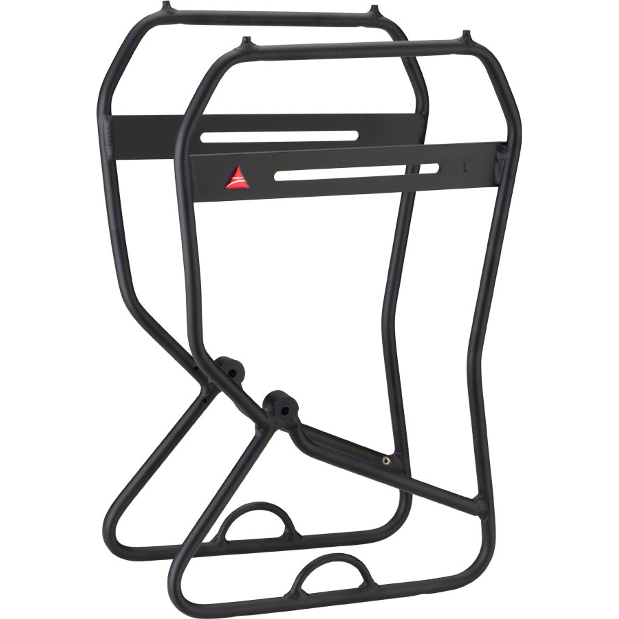 Axiom Journey Suspension and Disc Lowrider Front Rack: Black
