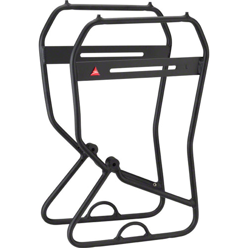 Axiom Journey Suspension and Disc Lowrider Front Rack: Black