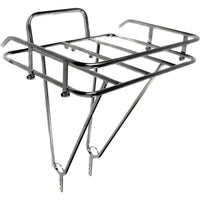 Porteur Front Rack: Polished Stainless Steel