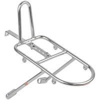 Randonneur Front Canti Rack: Polished Stainless Steel