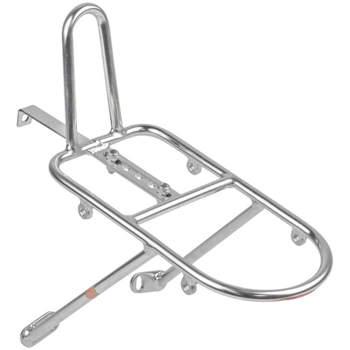 Randonneur Front Canti Rack: Polished Stainless Steel