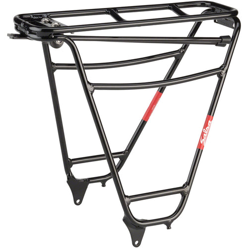 Salsa Alternator Rear Rack - Fits Rear Dropout Spacing 170-177mm, Aluminum, Black