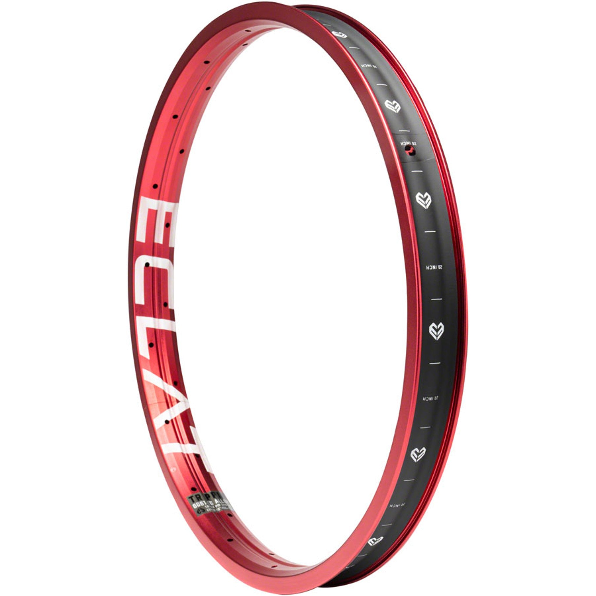 Trippin Rim - 20", Sandblast Red, 36H