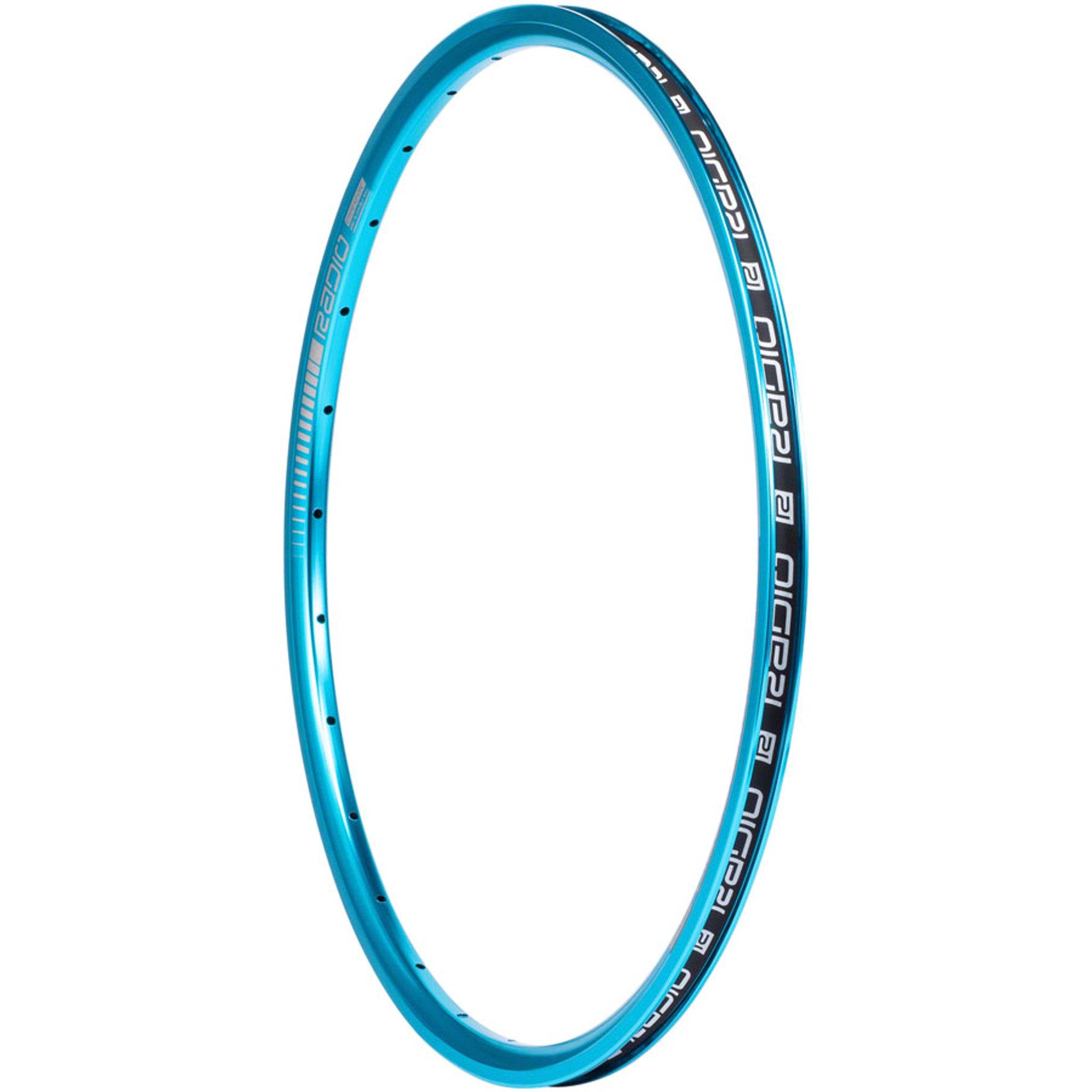 Raceline Clipper Junior Rim - 20", Cyan, 28H, Clincher