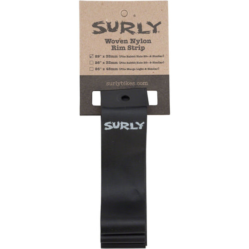 Surly Rim Strip: For 29+ Rabbit Hole Rim, Nylon, 33mm wide, Black
