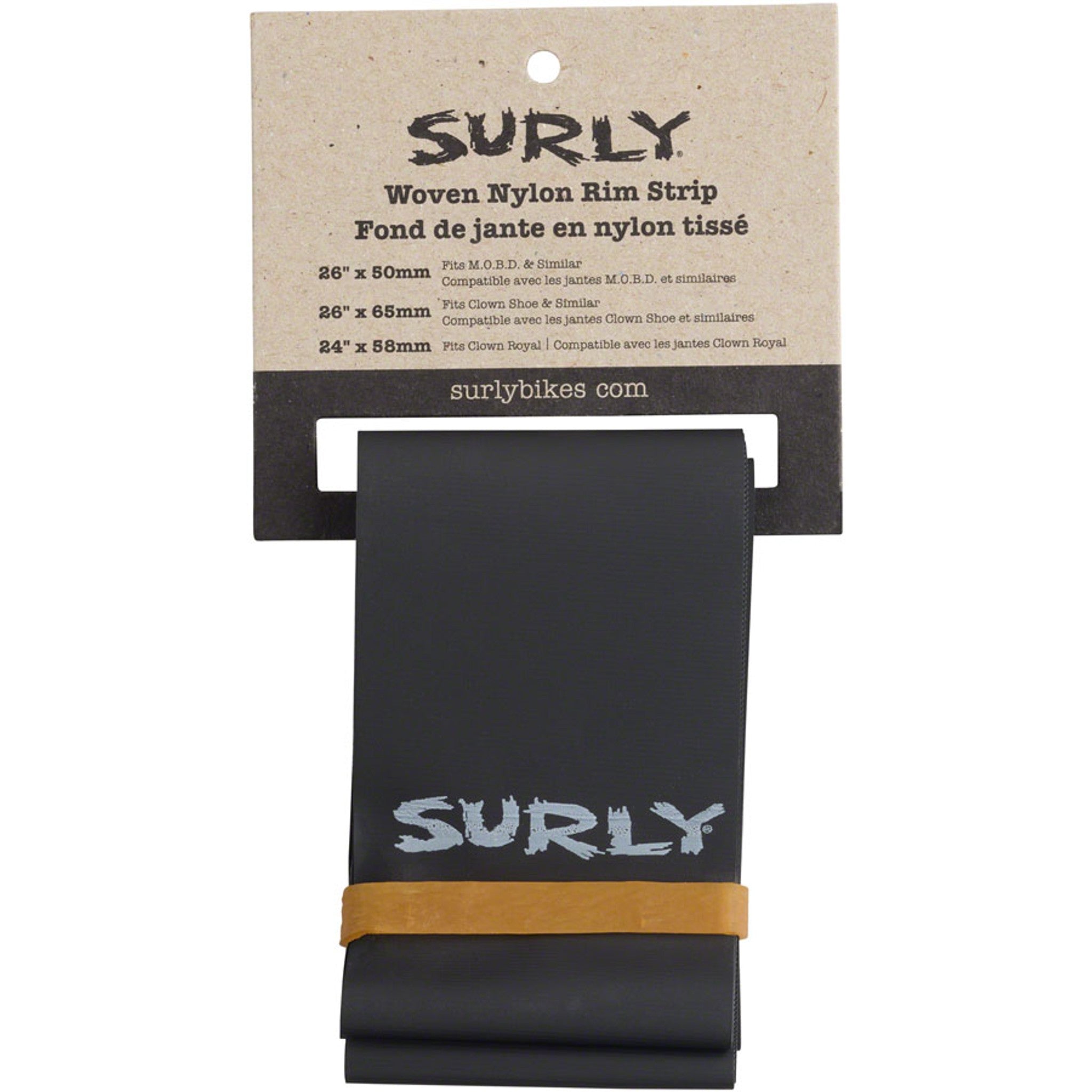 Rim Strip: For Clown Royal Rim, Nylon, 58mm wide, Black