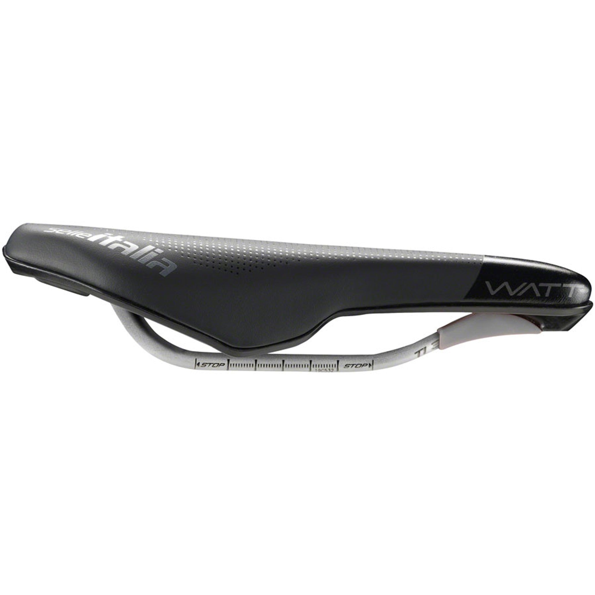 Watt Gel Superflow Saddle - Titanium, Black, U3