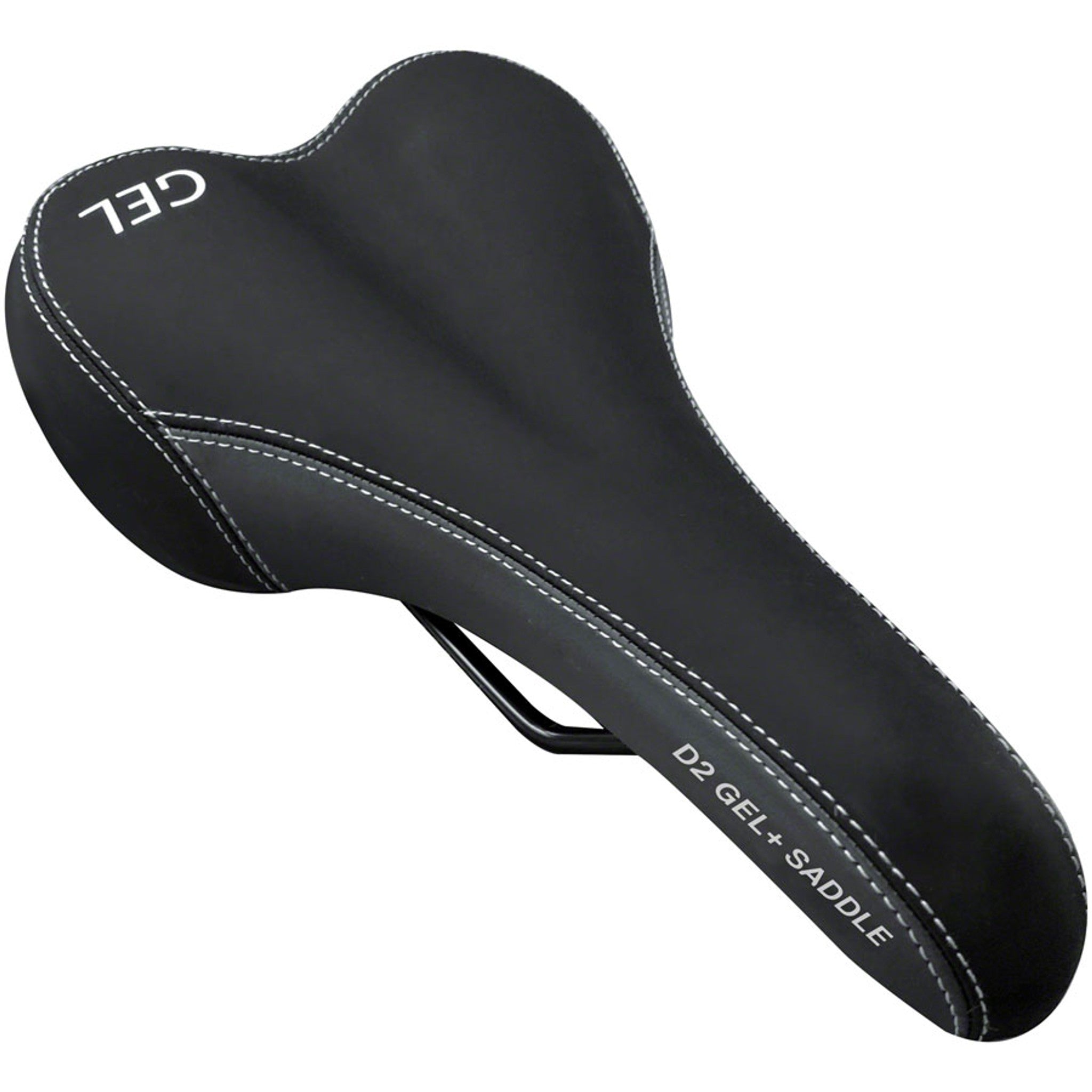 D2 Comfort Gel + Saddle - Steel, Black