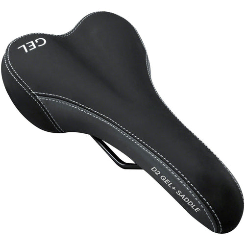 D2 Comfort Gel + Saddle - Steel, Black