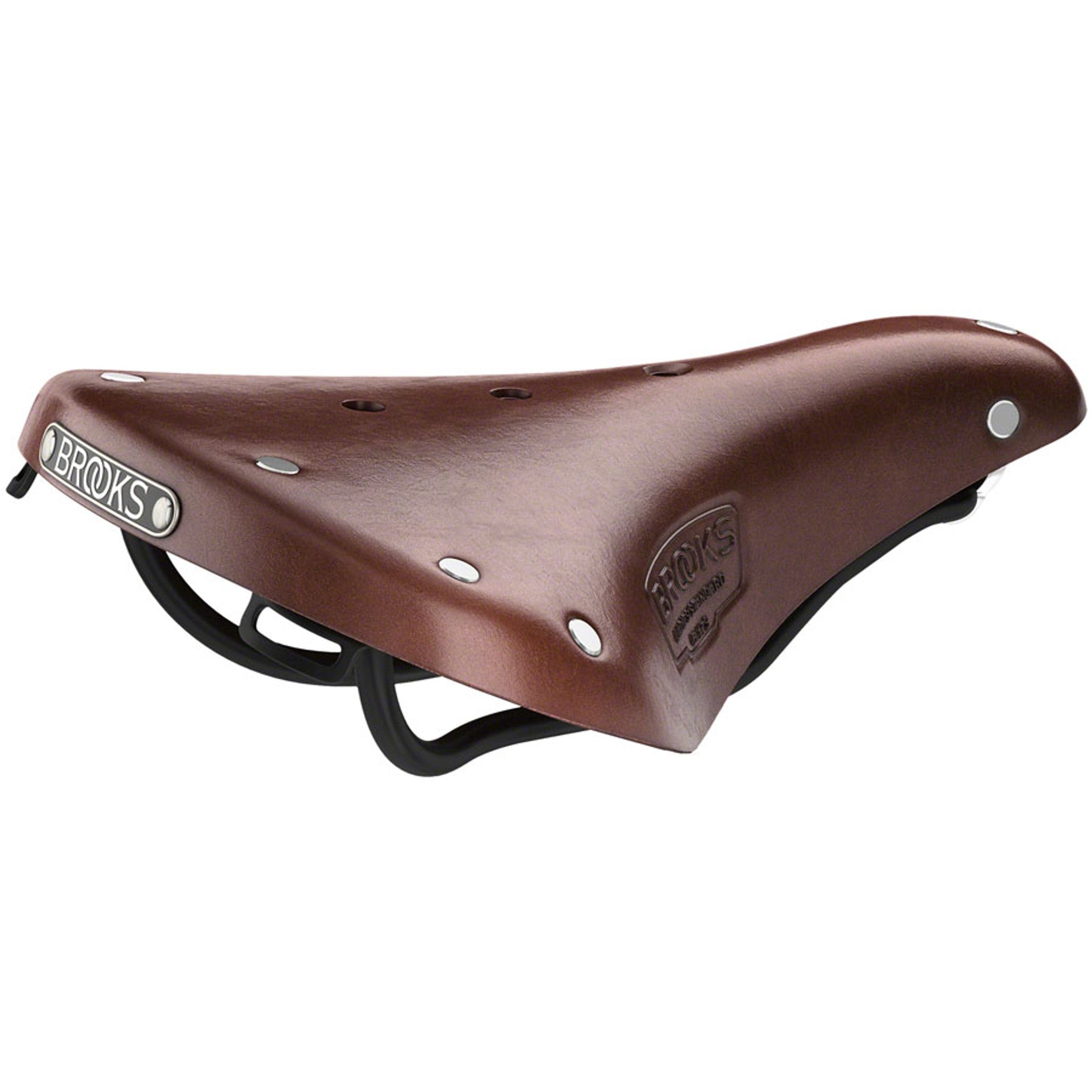 B17 Short Saddle - Steel, Antique Brown