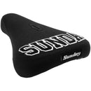 Blockhead BMX Seat - Pivotal, Black/White, Fat