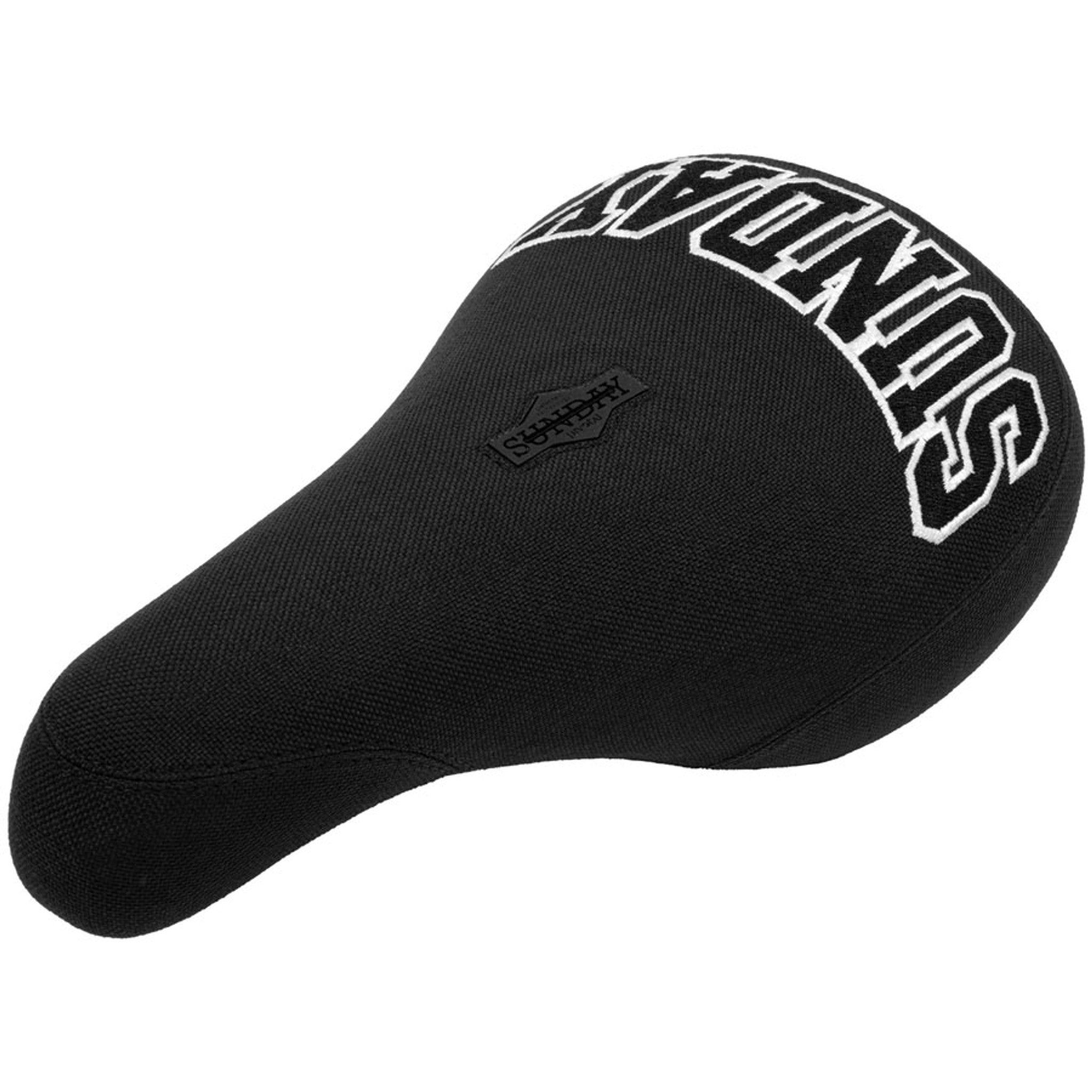 Blockhead BMX Seat - Pivotal, Black/White, Fat