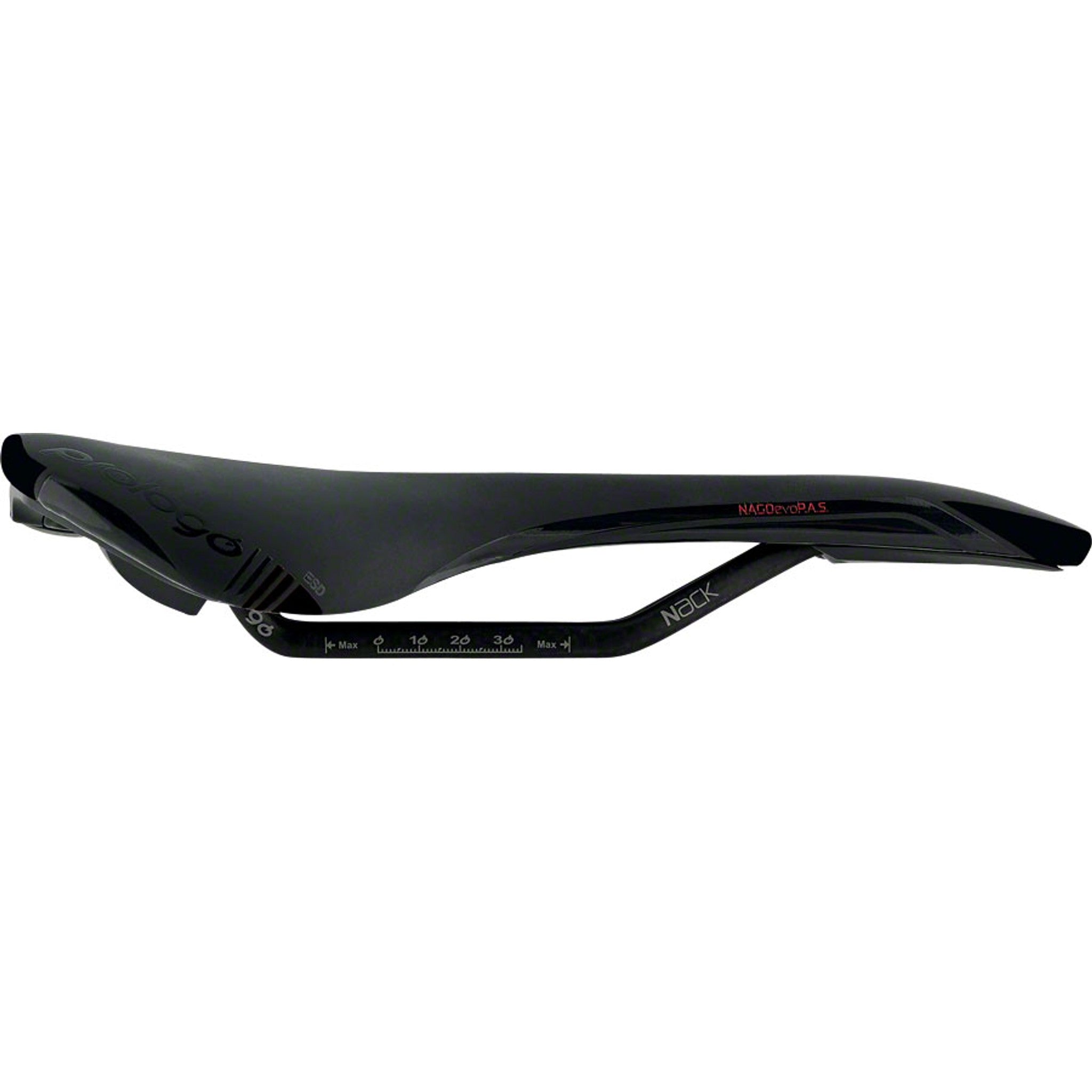Prologo Nago Evo Pas Saddle - Carbon, Hard Black, 134 mm