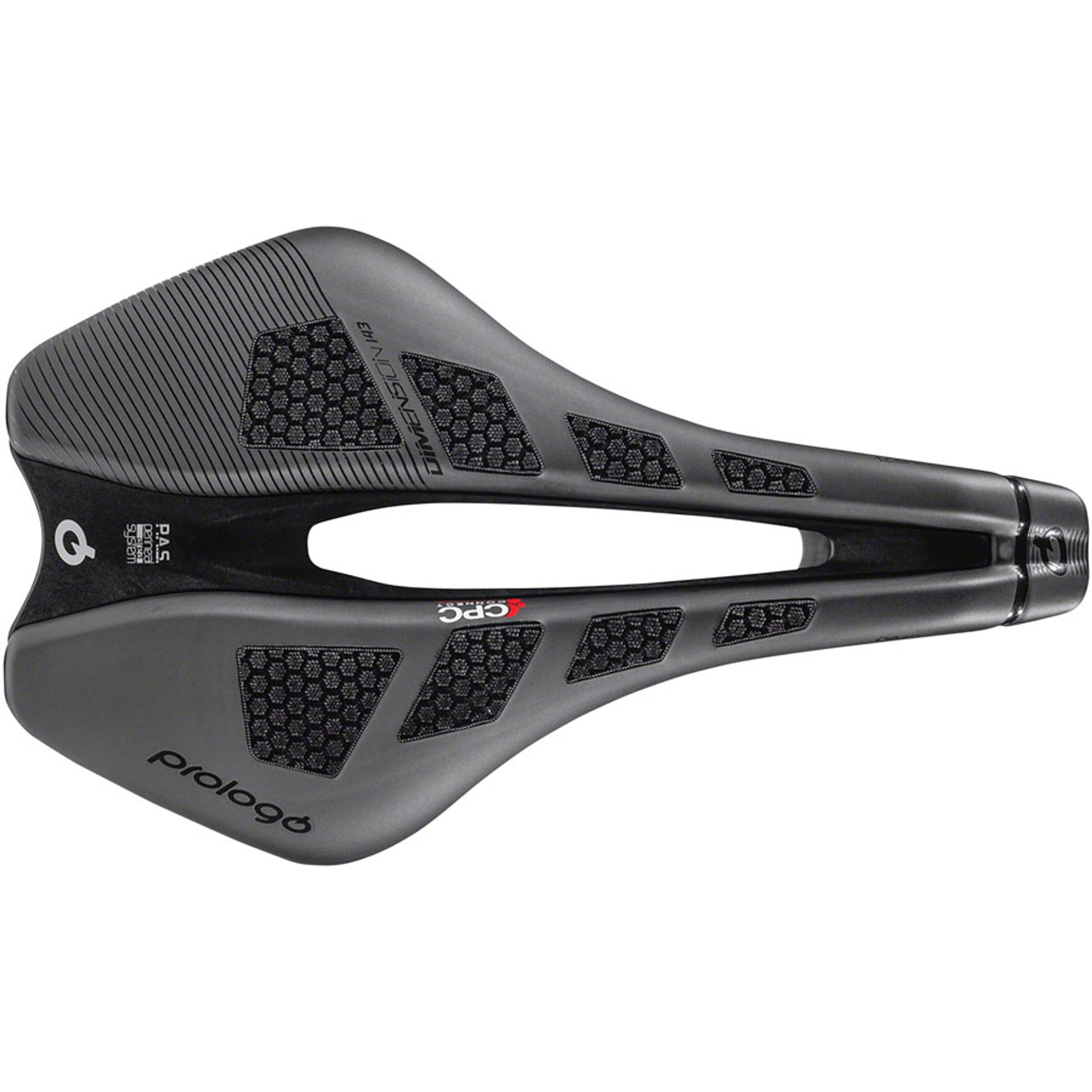 Dimension CPC Saddle - Tirox, Hard Black, 143 mm