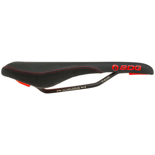 Radar Saddle - Titanium Alloy, Black/Red