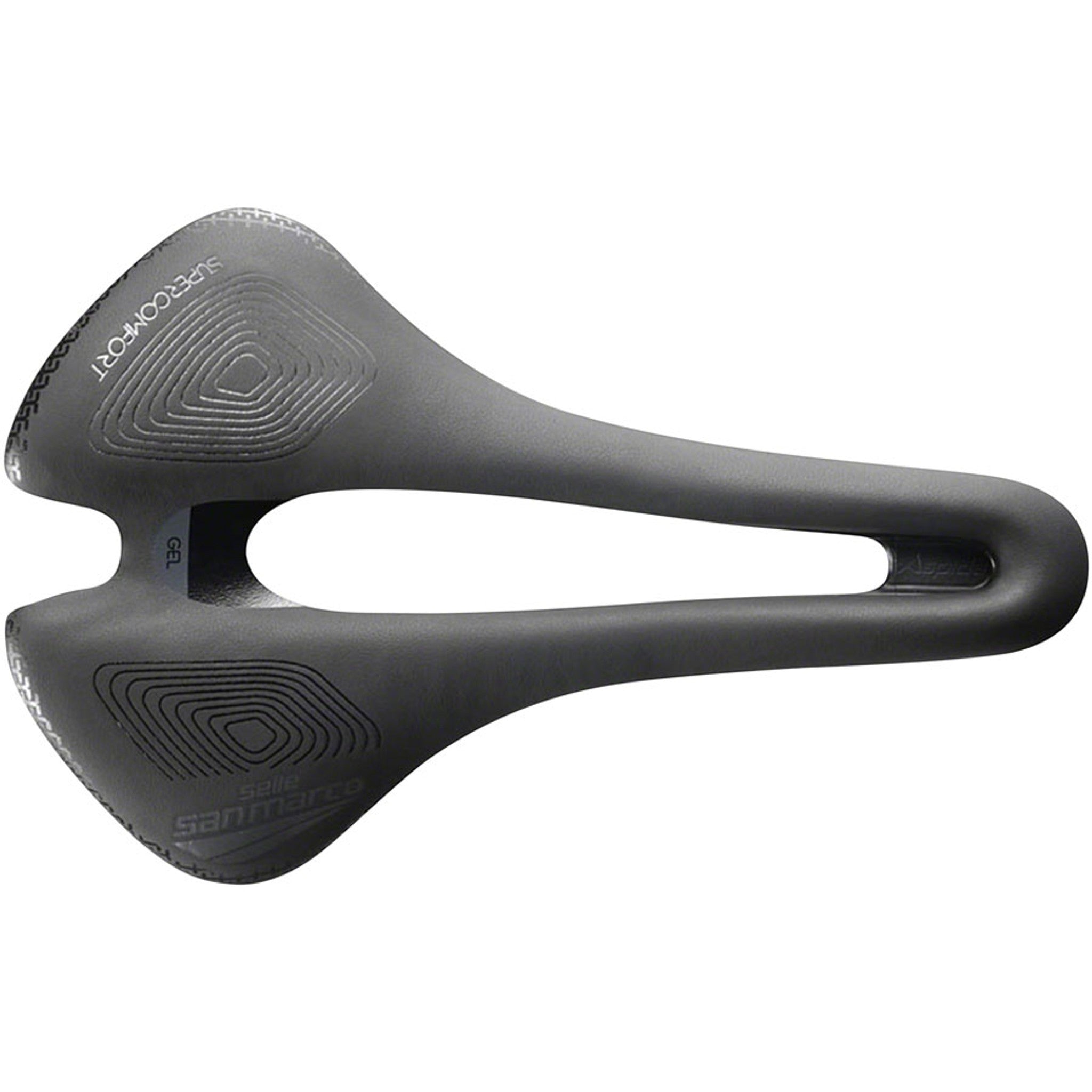 Aspide Short Supercomfort Racing Saddle - Manganese, Black, Wide