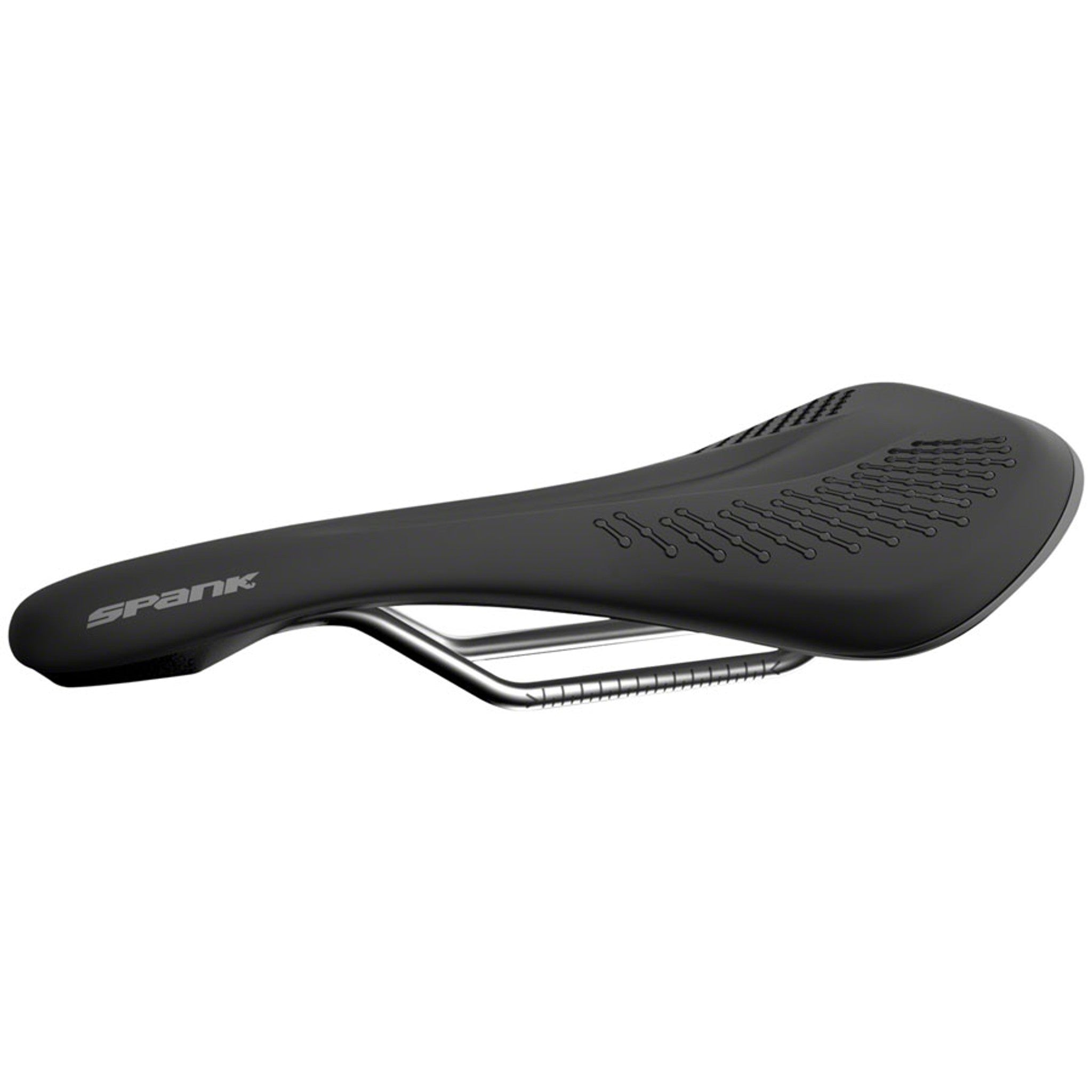 Spank OOZY 220 Saddle - Chromoly, Black/Gray