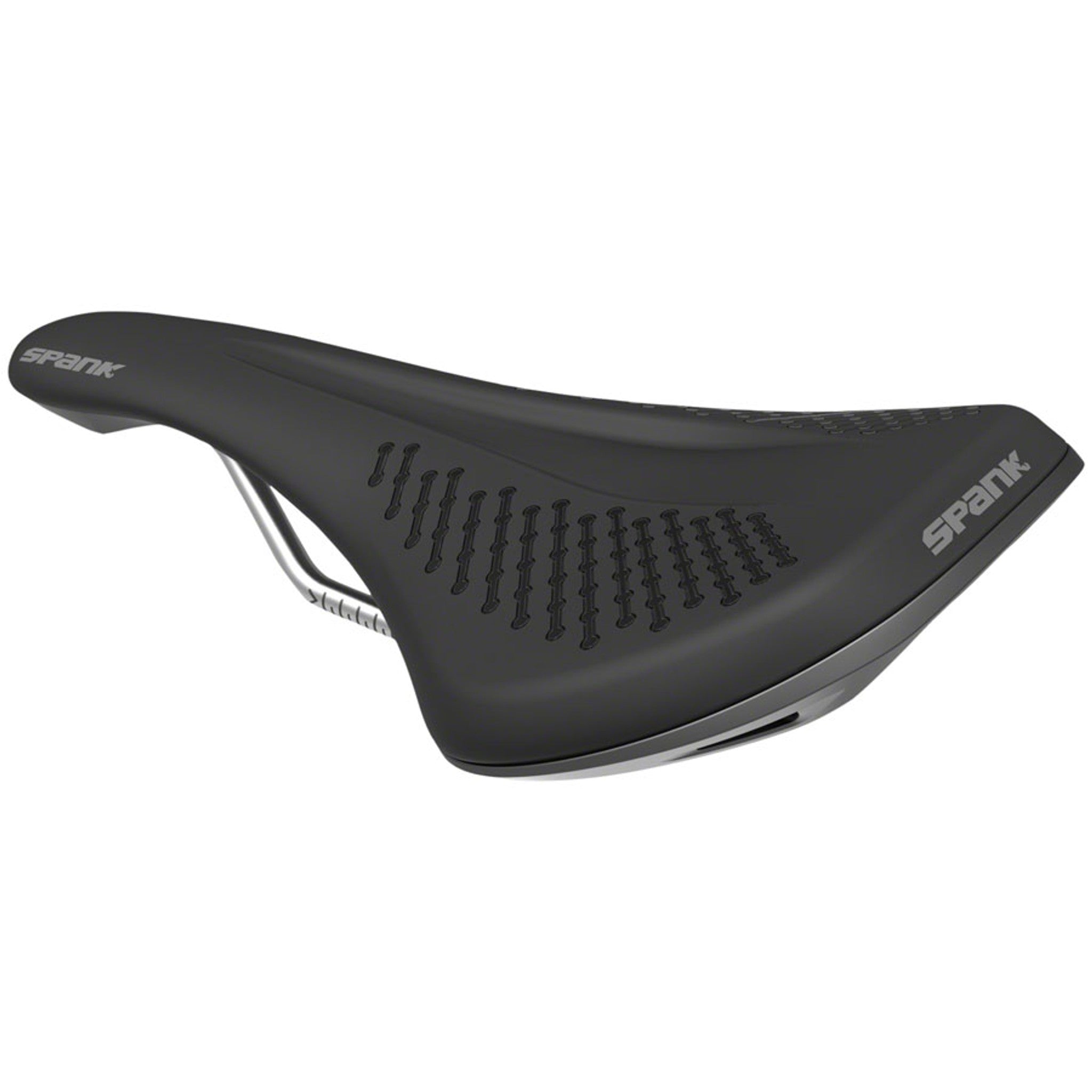 Spank OOZY 220 Saddle - Chromoly, Black/Gray