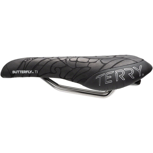 Butterfly Ti Saddle - Titanium, Black, Women's