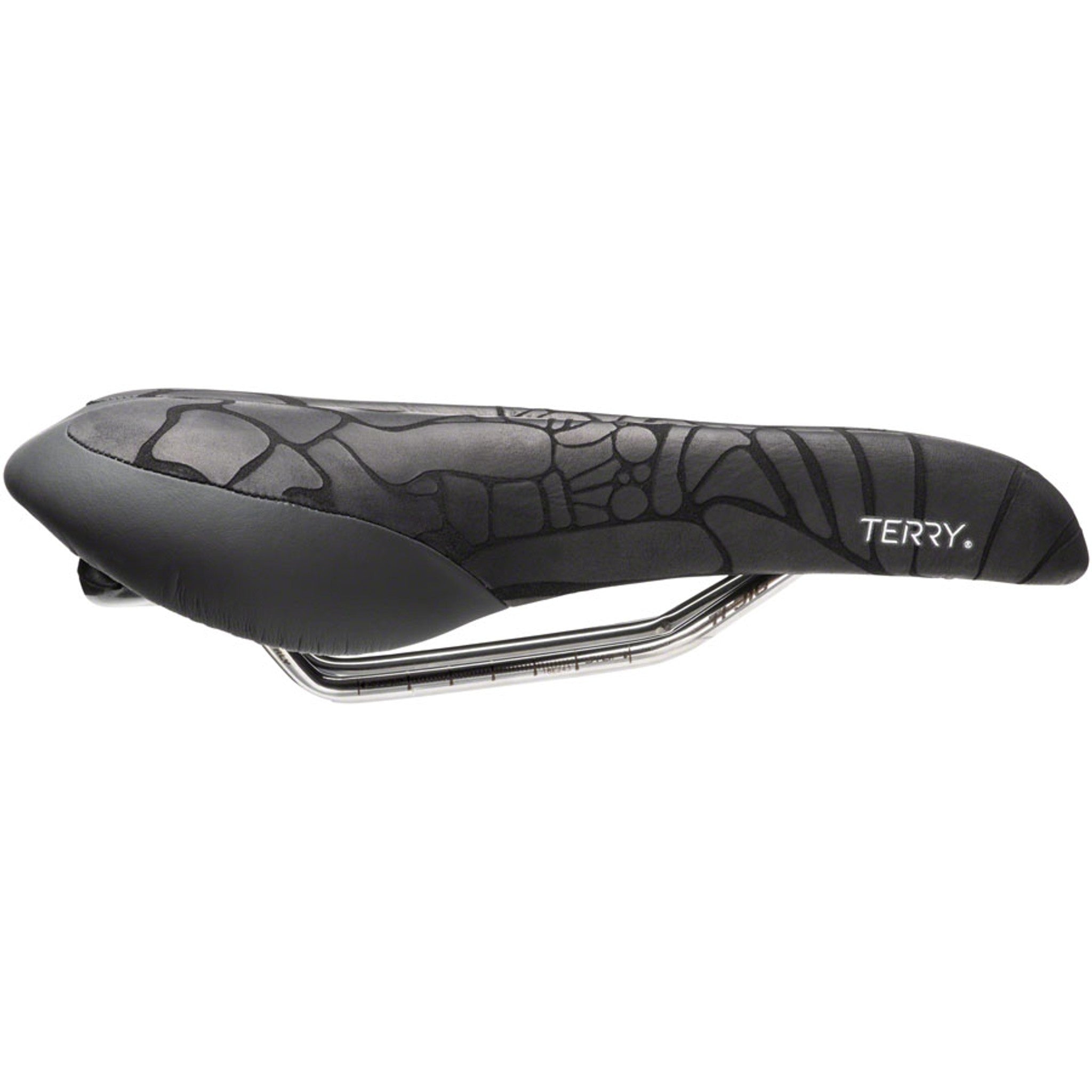 Butterfly Ti Saddle - Titanium, Black, Women's