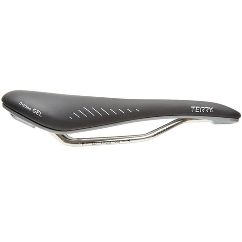 Raven Ti Gel Saddle - Titanium, Black