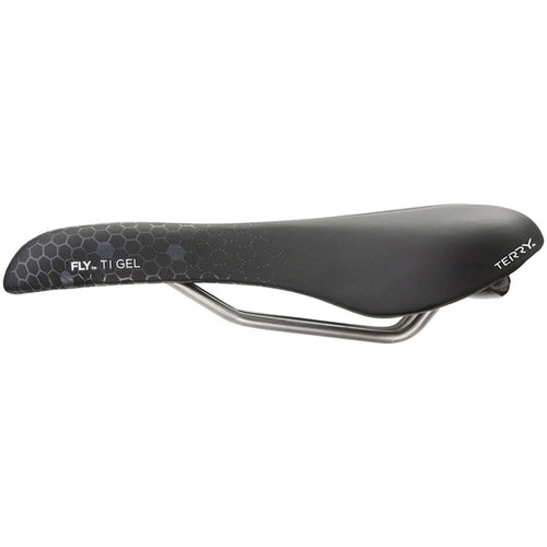 Terry Fly Ti Gel Saddle - Titanium, Black/Gray, Men's