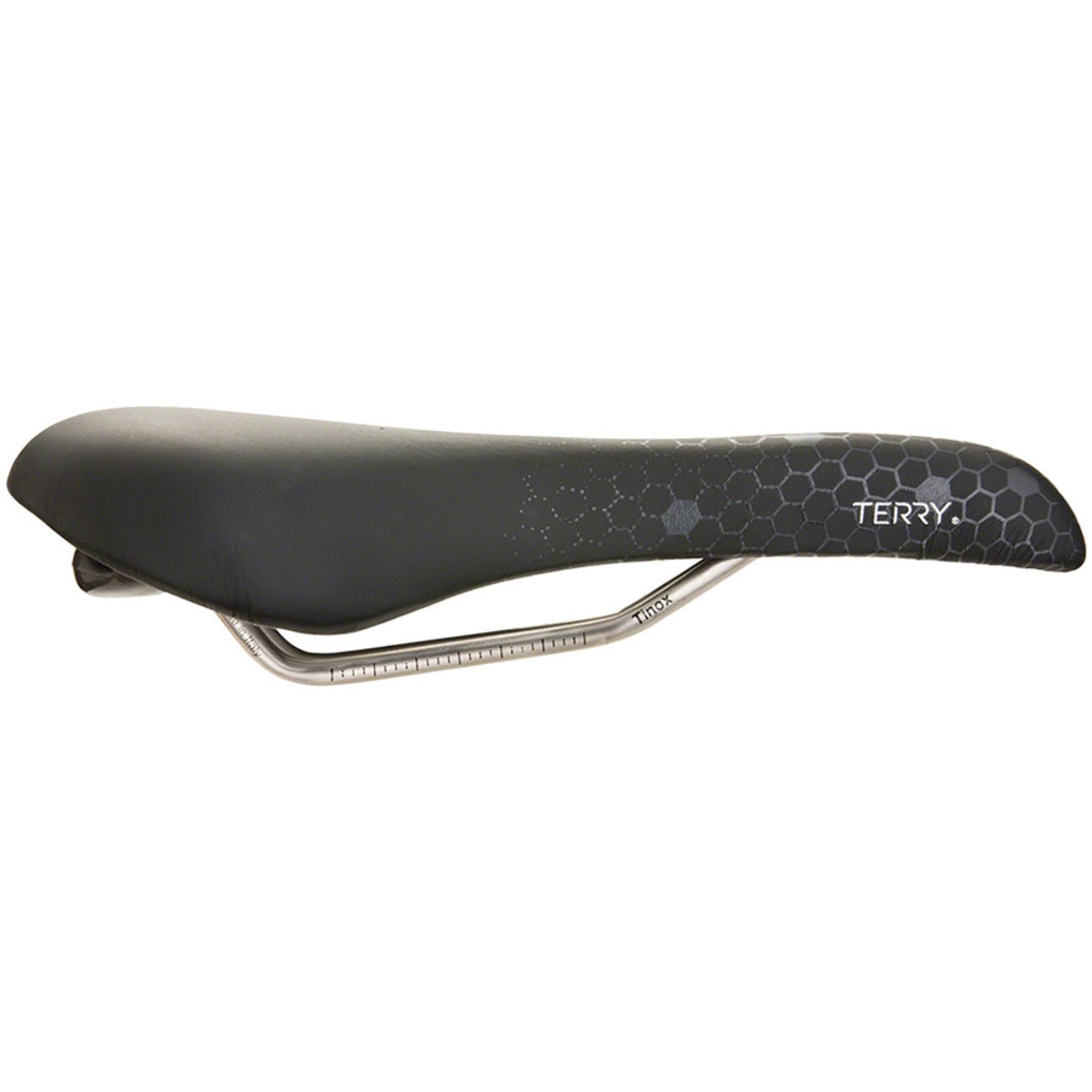 Terry Fly Ti Gel Saddle - Titanium, Black/Gray, Men's