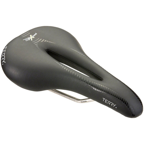 Terry Butterfly Century Saddle - Titanium, Black, Women's