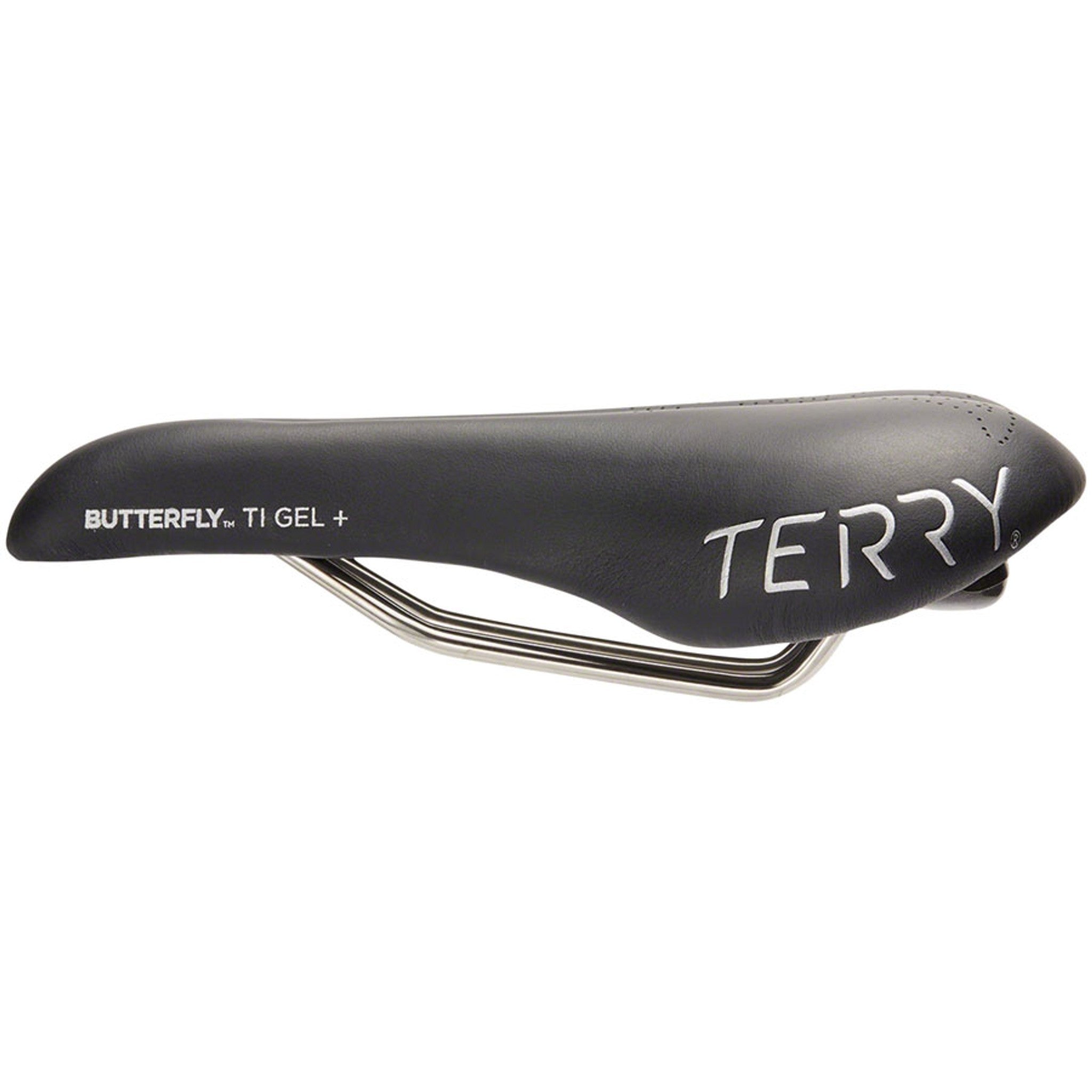 Terry Butterfly Ti Gel+ Saddle - Titanium, Black, Women's