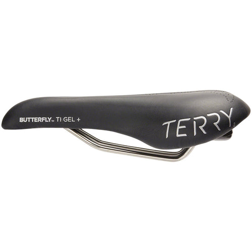 Terry Butterfly Ti Gel+ Saddle - Titanium, Black, Women's