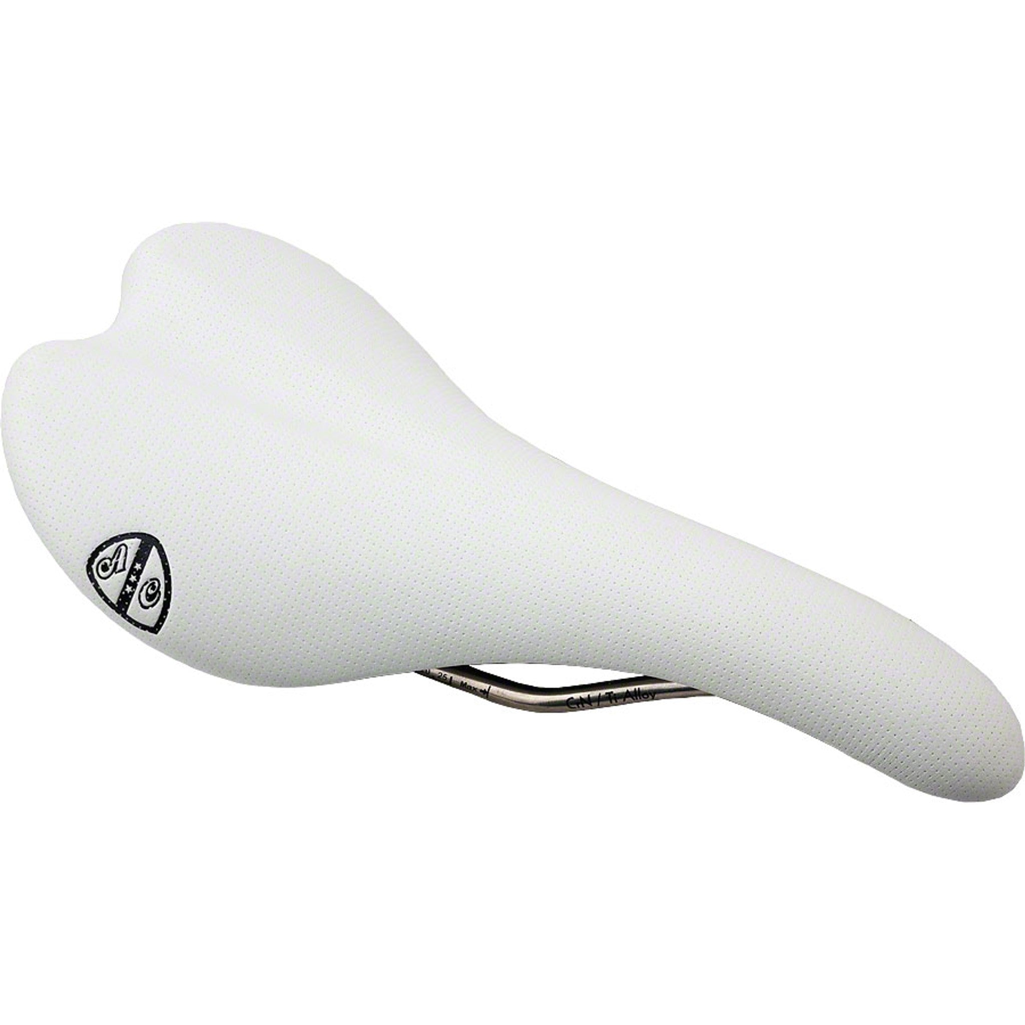All-City Gonzo Saddle - CrN/Ti Alloy, White