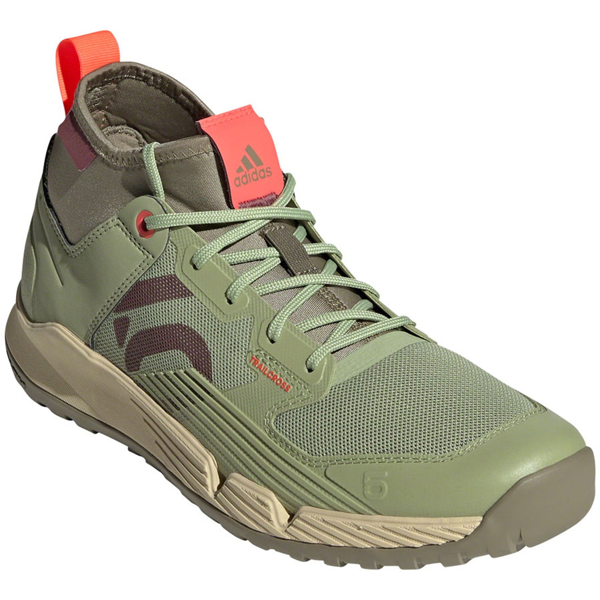 Trailcross XT Flat Shoes - Women's, Magic Lime/Quiet Crimson/Orbit Green