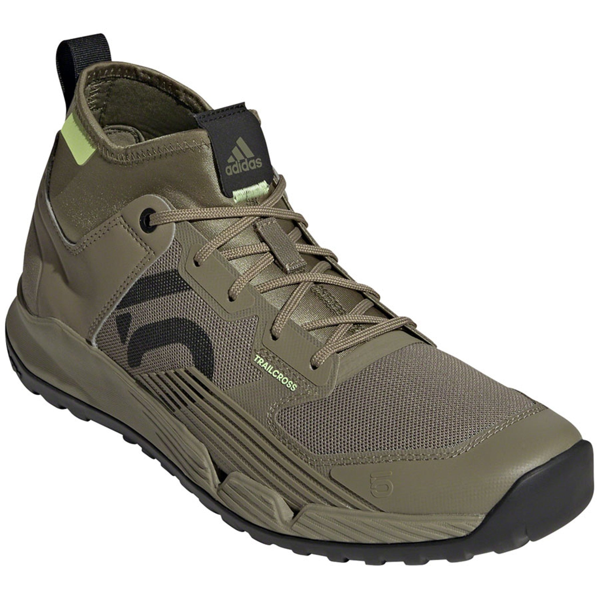Trailcross XT Flat Shoes - Men's, Orbit Green/Carbon/Pulse Lime