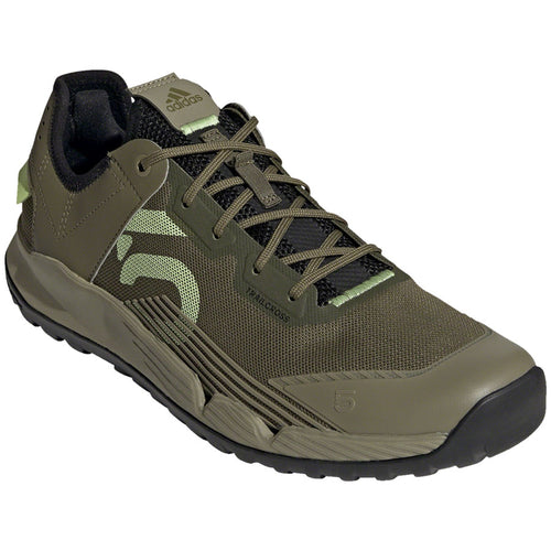 Trailcross LT Flat Shoes - Men's, Focus Olive/Pulse Lime/Orbit Green
