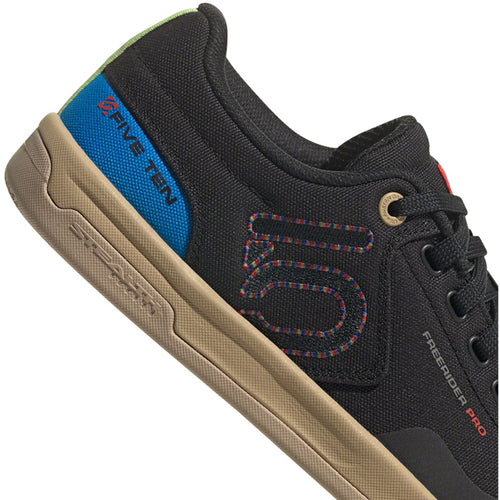 Freerider Pro Canvas Flat Shoes - Men's, Core Black/Carbon/Pulse Lime