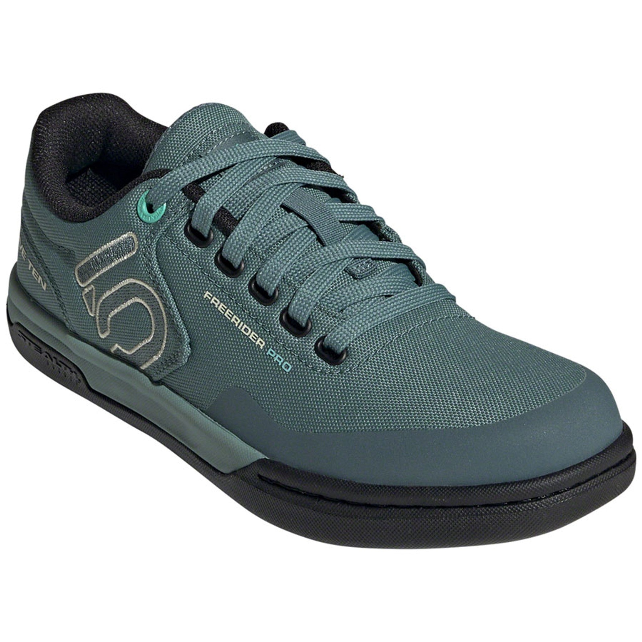 Freerider Pro Canvas Flat Shoes - Women's, Hazy Emerald/Acid Mint/Core Black