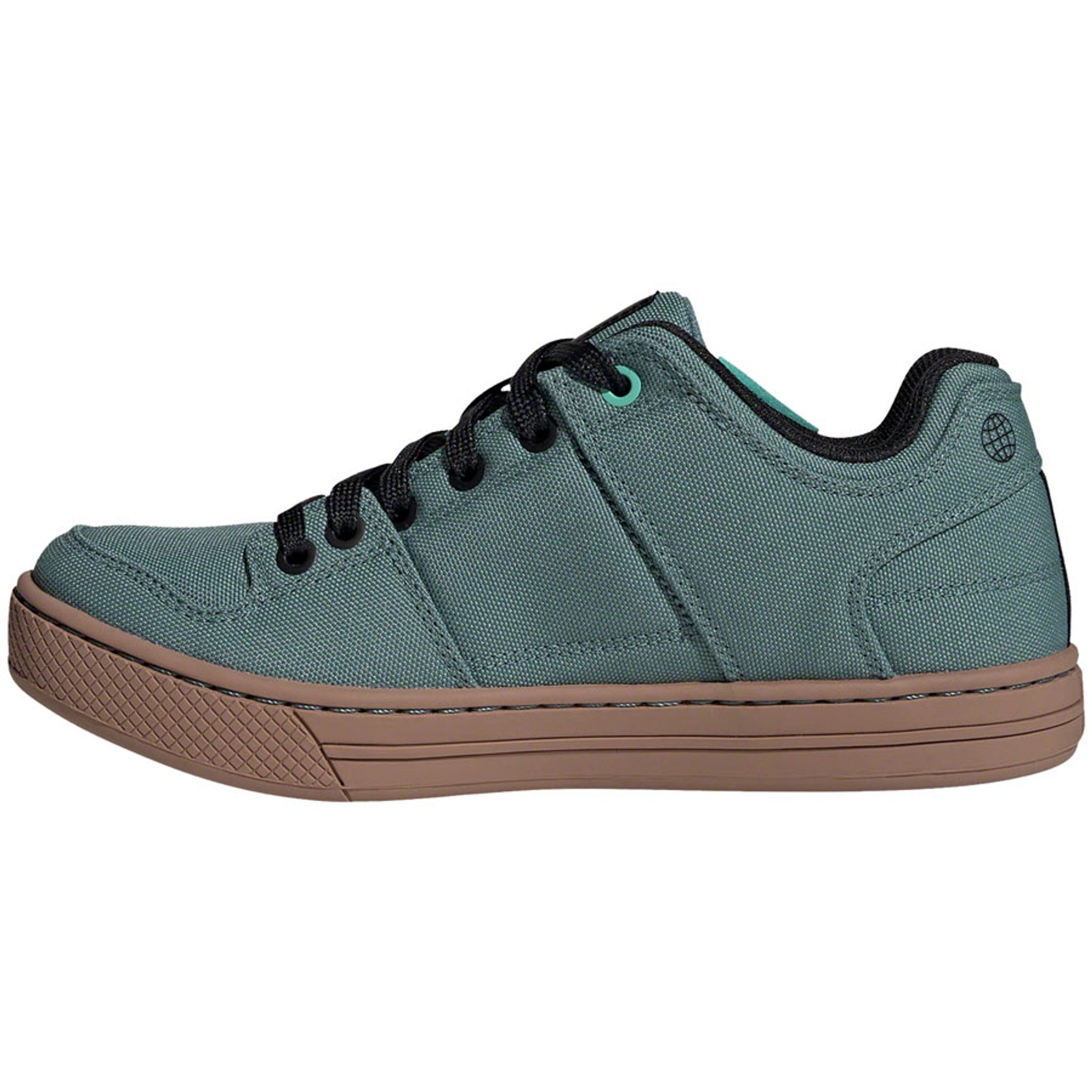 Freerider Canvas Flat Shoes - Women's, Hazy Emerald/Core Black/Acid Mint