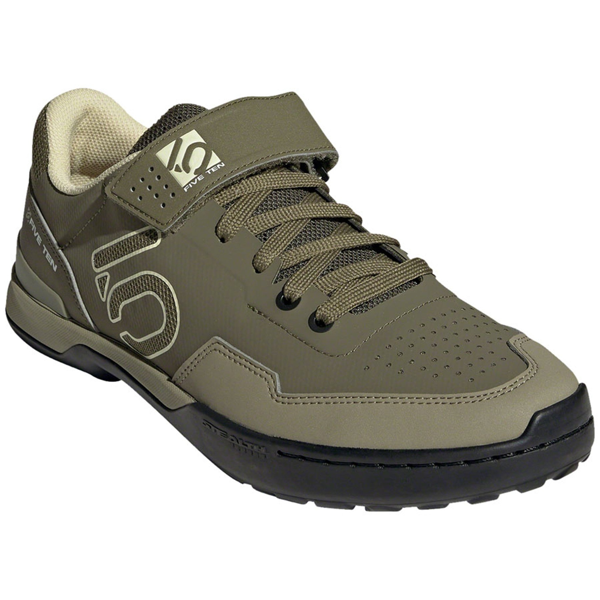 Kestrel Lace Mountain Clipless Shoes - Men's, Focus Olive/Sandy Beige/Orbit Green