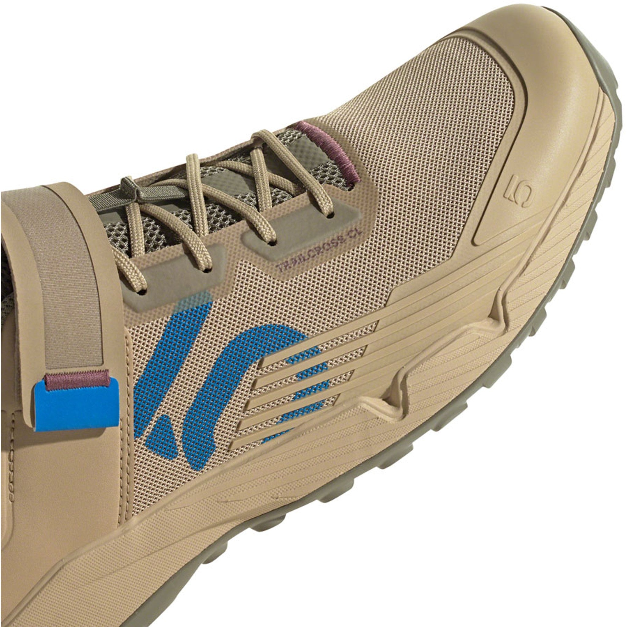 Trailcross Mountain Clipless Shoes - Men's, Beige Tone/Blue Rush/Orbit Green