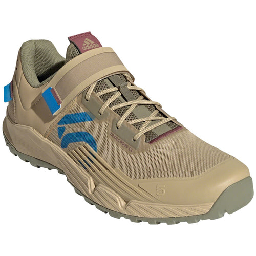 Trailcross Mountain Clipless Shoes - Men's, Beige Tone/Blue Rush/Orbit Green