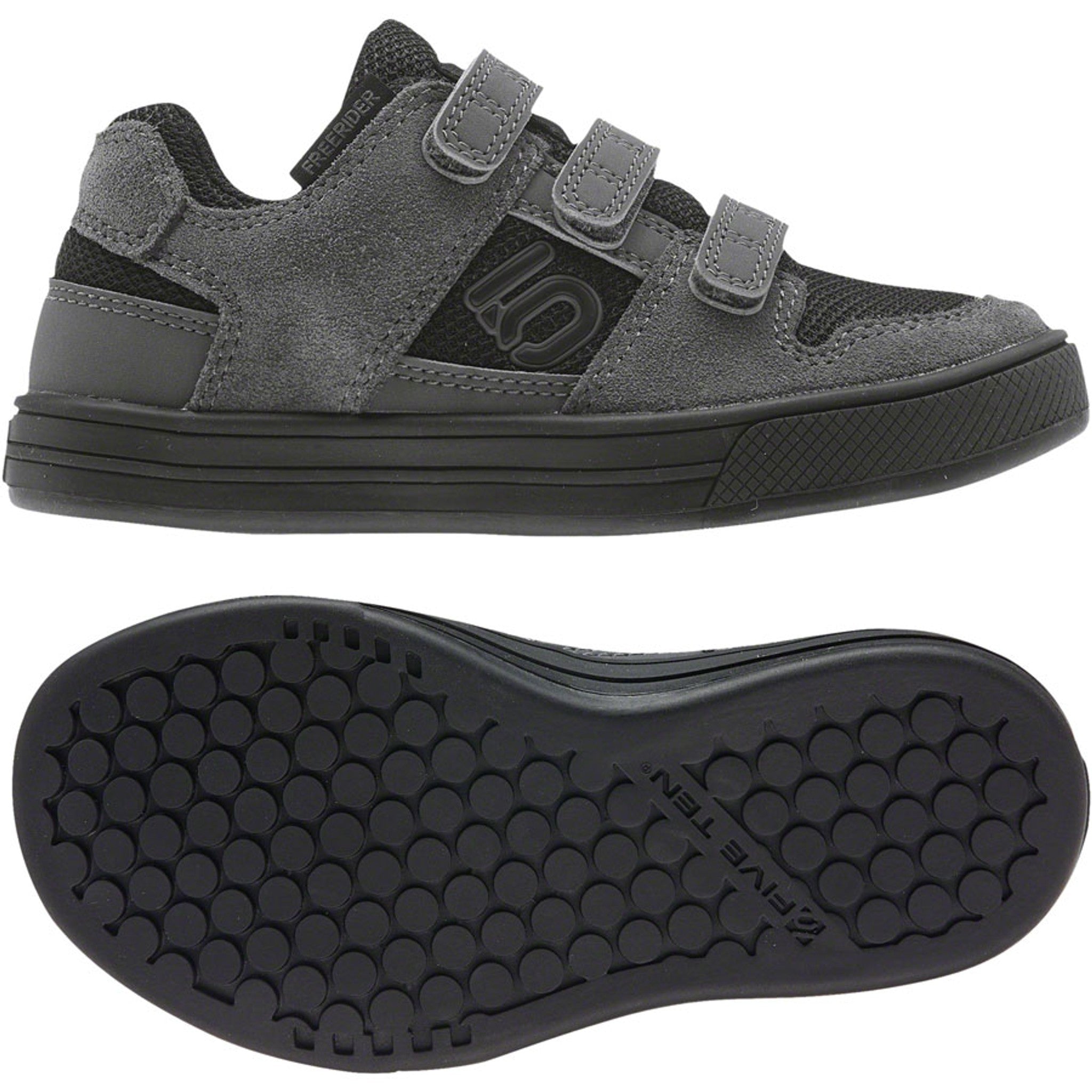 Freerider Kids VCS Flat Shoes - Gray Five/Core Black/Gray Four