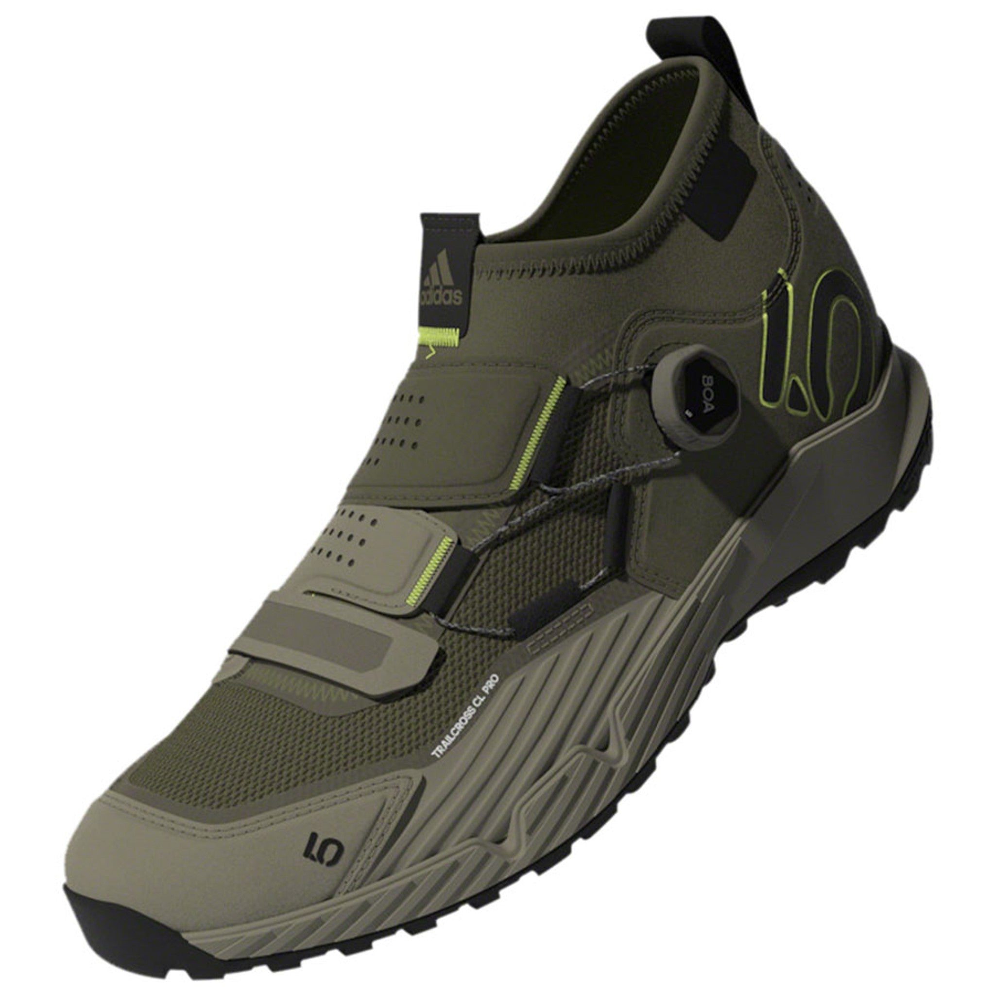 Trailcross Pro Mountain Clipless Shoes - Men's, Green/Black/Green
