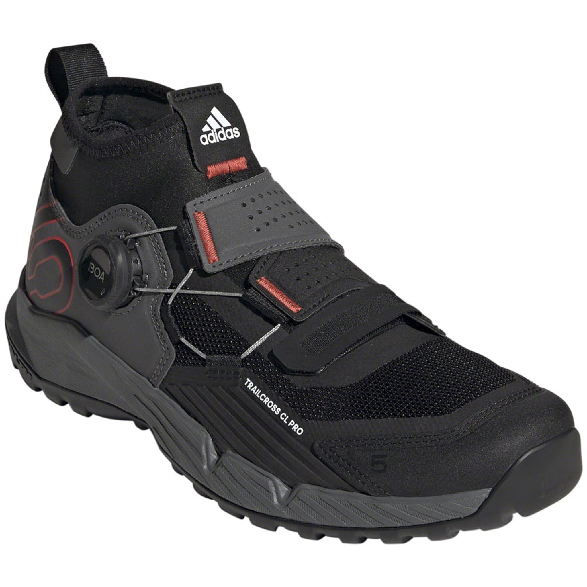 Trailcross Pro Mountain Clipless Shoes - Women's, Gray Five/Core Black/Red