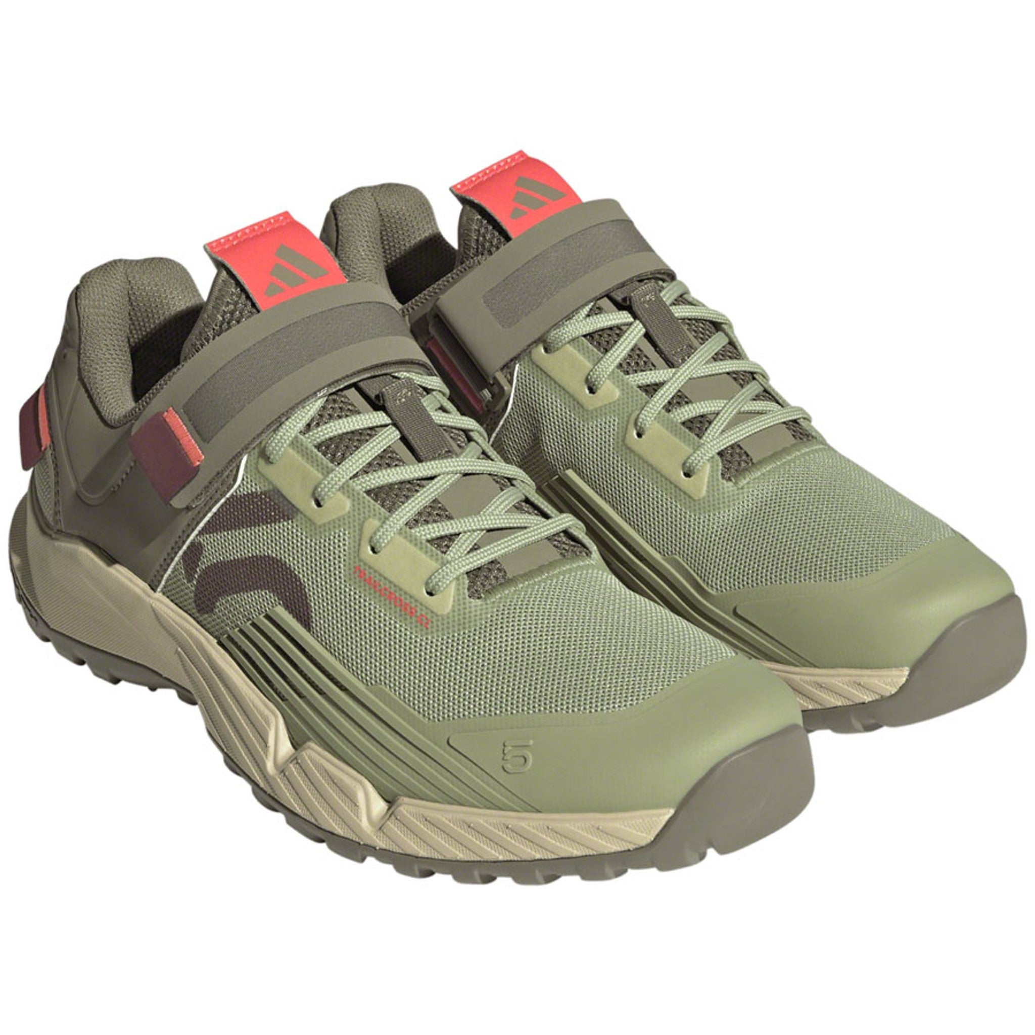 Trailcross Mountain Clipless Shoes - Women's, Magic Lime/Quiet Crimson/Orbit Green