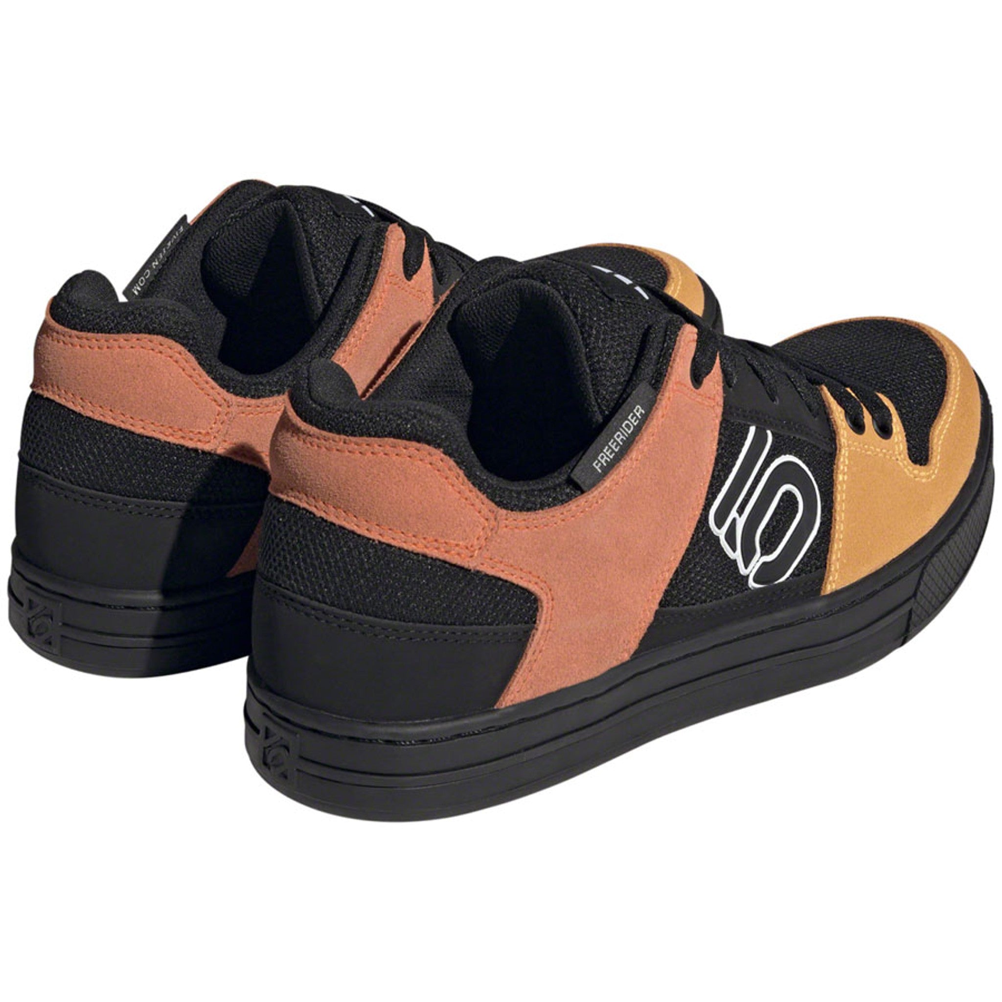 Freerider Flat Shoes - Men's, Core Black/Ftwr White/Impact Orange
